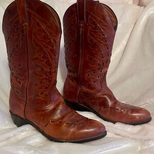 Cowboy boots leather- handmade